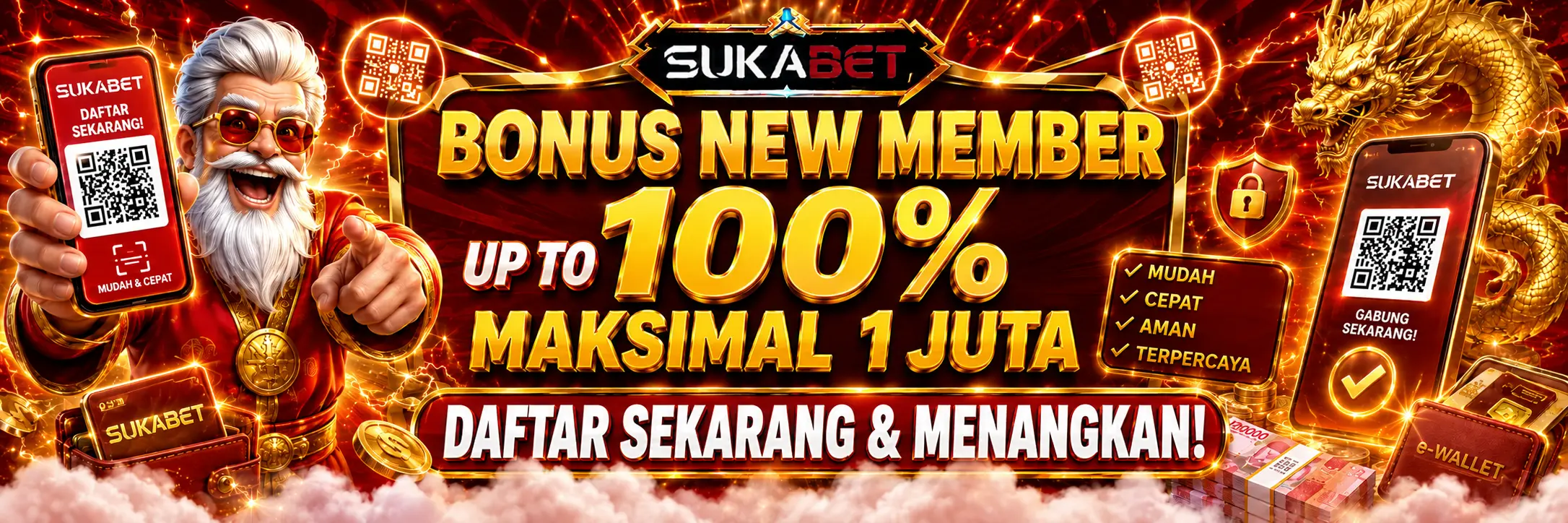 SUKABET Bonus New Member 100%